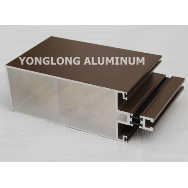 RAL Colour Powder Coated Aluminium Extrusions / Curtain Wall Profile