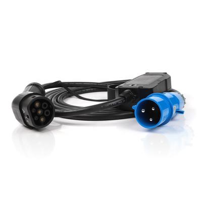 Tipo portátil móvel dos carregadores da tomada TPU EV da ECO 32A - 2 fase monofásica 7.4kW