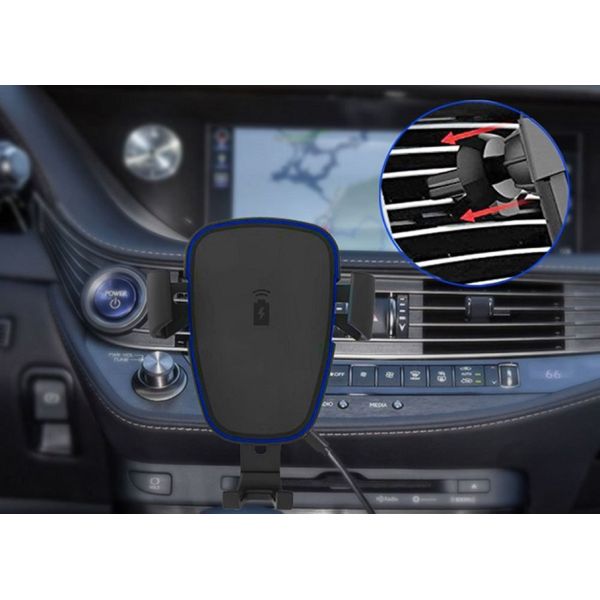 2018 Shenzhen 10W fast charger with holder qi standard usb cell phone wireless car charger for Samsung IPhone