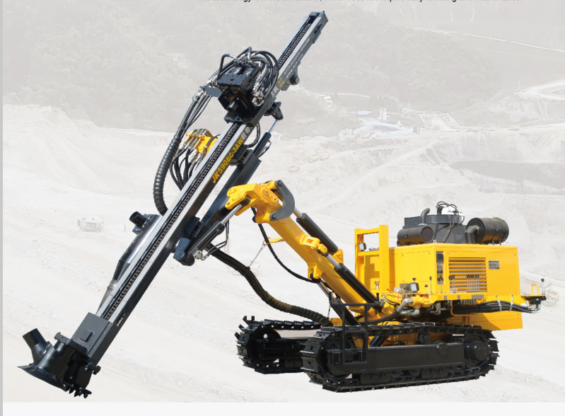 JK590BC-3AW Crawler Mounted DTH Drill Rig 90-130mm Blast Hole Diameter for Quarry Mining Operations