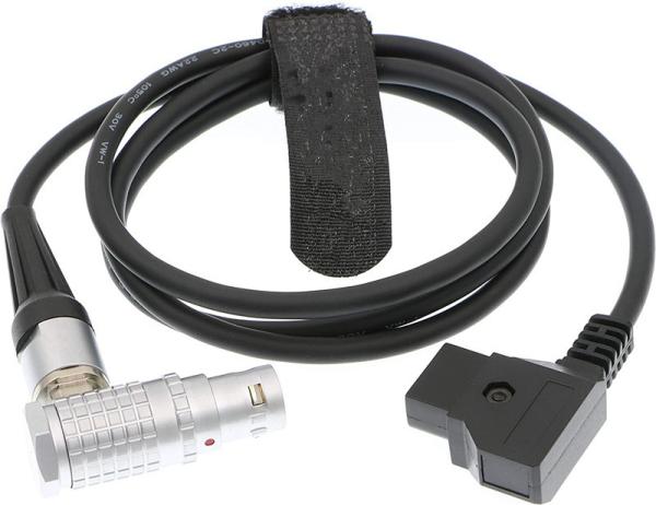 4.5mm OD Camera Power Cable Lemo 8 Pin Female Elbow To PTap For ARRI Alexa Mini
