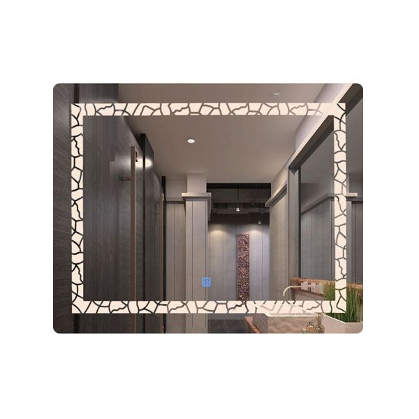 Wall Mount LED Bathroom Mirrors With Aluminium Frame / Touch sensor