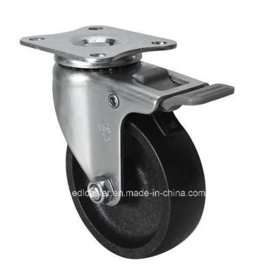 35kg Plate Brake Po Caster 26225-03 Edl Mini 2.5 Customization Black Color Application