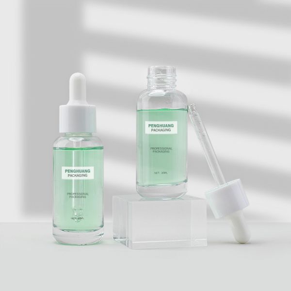 Clear Color Liquid Cosmetic Bottle 30ml Skincare Packaging 1oz