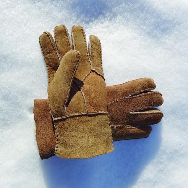 popular shearling sheepskin Gloves sheepskin double face gloves motorcycle gloves men women gloves