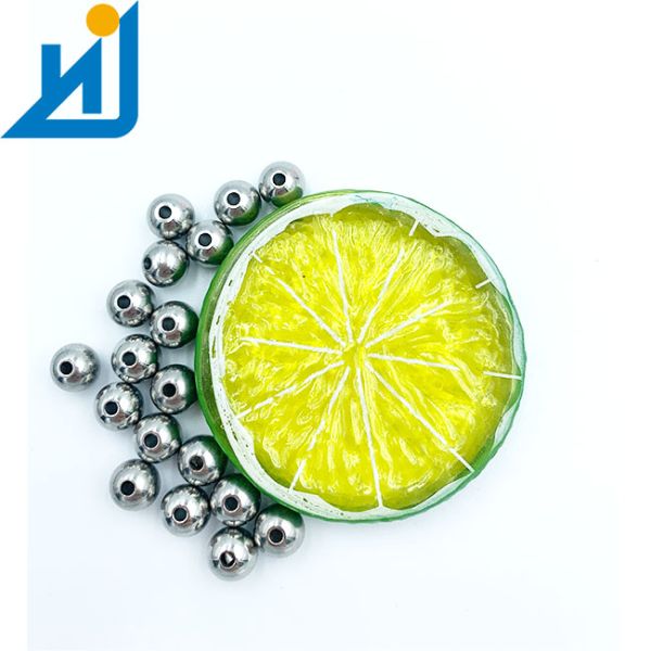 6mm Stainless Steel Ball Bearings With Drilled Hole Solid Steel Balls