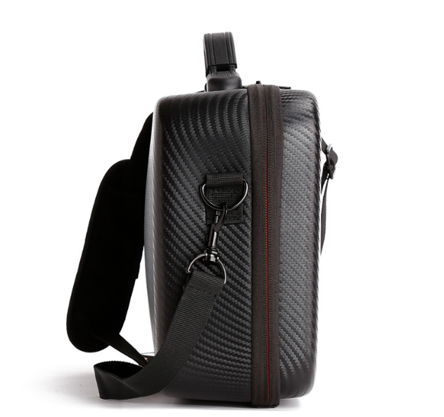 Protective Hard Black EVA Storage Case with Foam Interior and Shoulder Strap Ideal for Secure Storage and Transport Needs