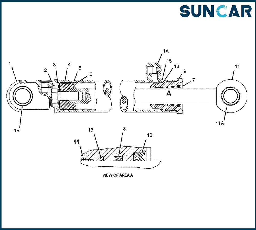 CA3712697 371-2697 3712697 Комплект уплотнения цилиндров наклона/подъема для погрузчиков с подвижным управлением 216B, 216B3, 226B, 226B3, 247B