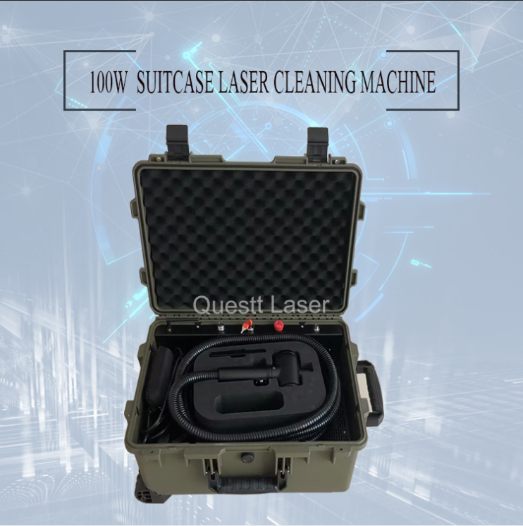 Голова 100W Lazer машины Handheld ржавчины лазера очищая портативная