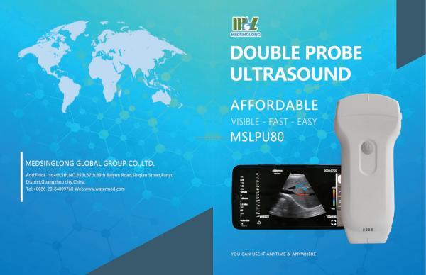 MSL Highest Cost-effective Double Probes Wireless Color Doppler Ultrasound Scanner