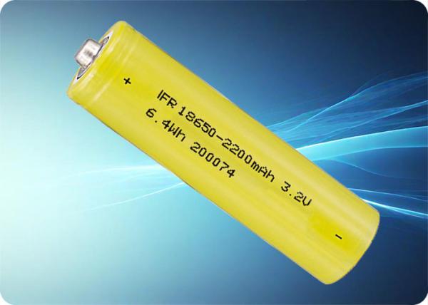 3.2V 2200mAh LiFePo4 Battery 6.6A Discharge 2000 Cycles