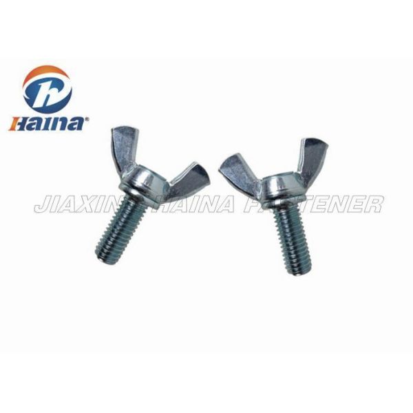 Zinc Plated Square Metric Series Carbon Steel Wing Bolt For Metal Building