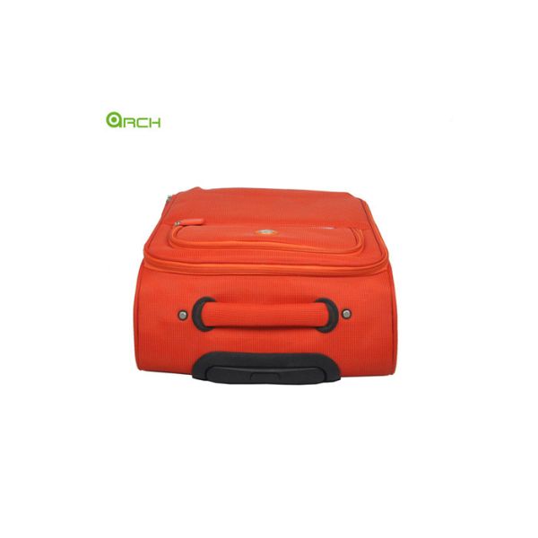 Fashion Design Light Weight Trolley Soft Sided Luggage with Two large easy-access pockets