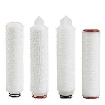 Hydrophobic PVDF Pleated Membrane Filter Cartridge for Biogas Filtration in Food Beverage