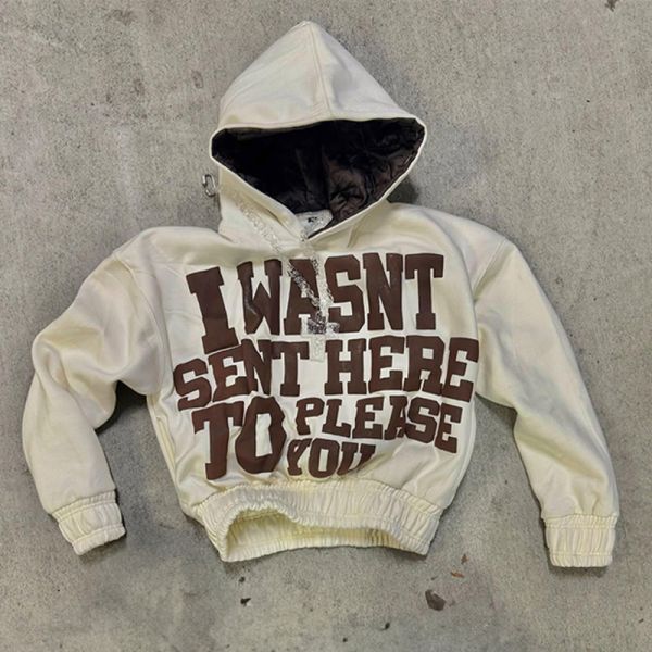 T-shirt à capuche à double couche sur mesure pull sans attache taille étroite poids lourd sweat-shirt en laine coupé sweat-shirt en gros