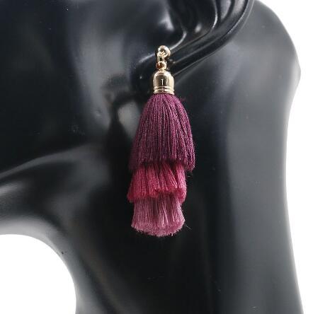 Tassel Earrings for ladies hot sell alloy tassel earrings