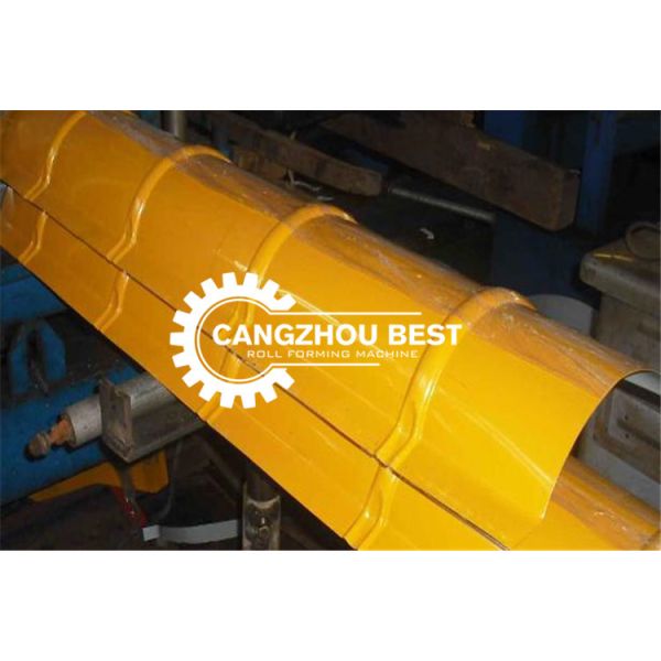 Metal Galvanized Color Steel Profile Ridge Cap Roll Forming Machine 380V