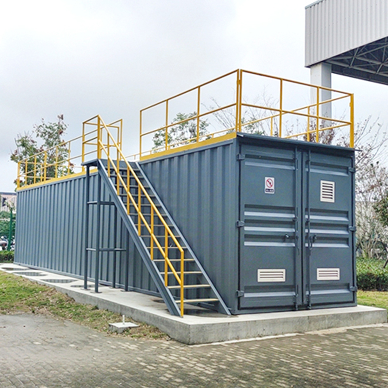 Easily Transportable And Relocatable PLC Controlled Containerized Sewage Treatment Plant with 39.97m² Floor Space