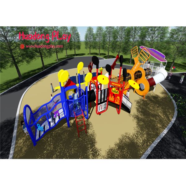 Customized Child Plastic Outdoor Playground Slide Theme Park Equipment