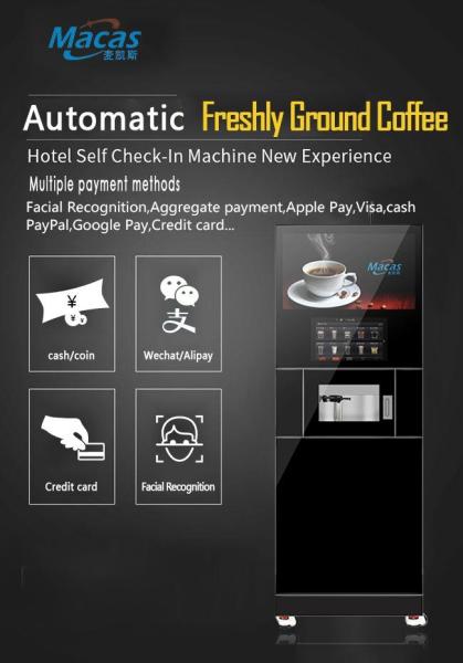 High Pressure Espresso Brewer For Coffee With Macas Commercial Fully Automatic Freshly Ground Cabinet Coffee Machine