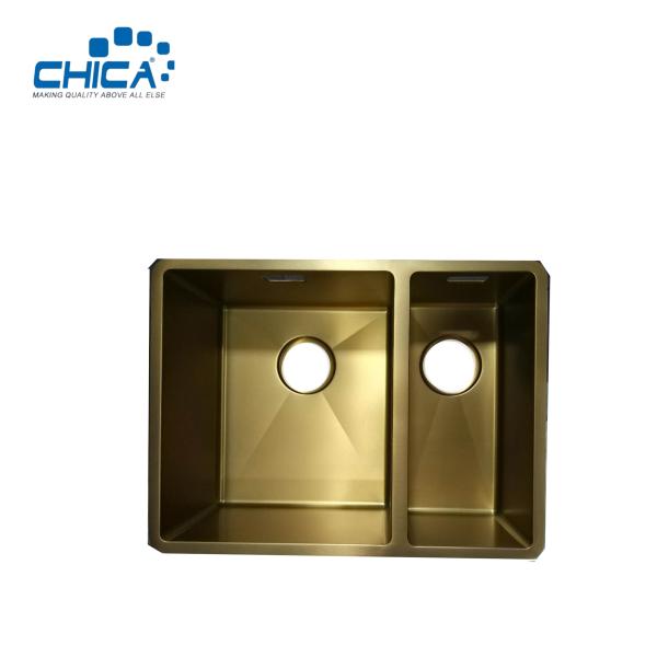 SUS201 304 Stainless Steel Kitchen Sink Double Bowl Topmount Kitchen Sink For Farmhouse