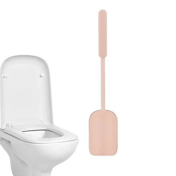 39.6cm Toilet Bowl Brush Silicone Wall Mounted Anti-Roll Anti-Drip Suitable for Travel Trailers and Campers RVers for RVers