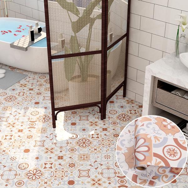 Water-Proof Self Adhesive 3D Floor Wall Decoration Paper Moisture-Proof Wallpaper Sticker