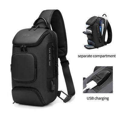 Fábrica por atacado custom LOGO moda anti roubo homens customizado impermeável ombro peito crossbody bolsa de arremesso para homens