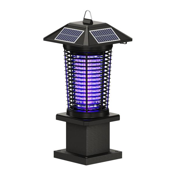 Solar Powered Mosquito Repellent Lamp Outdoor 360 Degree Coverage Mosquito Control Lamp