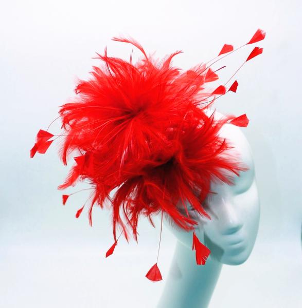 Flores de penas de milhares de flores, Hackle Feather Flower Mount com acessório de arame