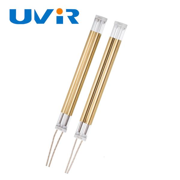 Gold Plated Medium Wave Infrared Lamp 2000W 230V Quartz Tube