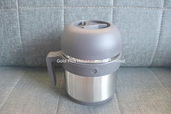 Classic style portable food container food grade stainless steel vacuum soup pot with single handle