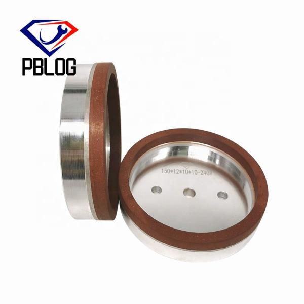 PBLOG High Quality Material Glass Marble Rock Plate Grinding Chamfering Red Resin Diamond Wheel