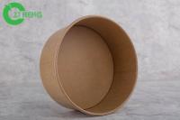 Cuenco biodegradable de papel disponible 750ml de Kraft de la utilización alimenticia para la sopa de la ensalada