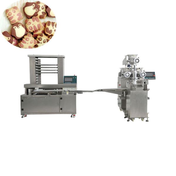 Panda Cookie Wire Cut Maker Automatic Encrusting Machine P160 304 SS 99pcs/min