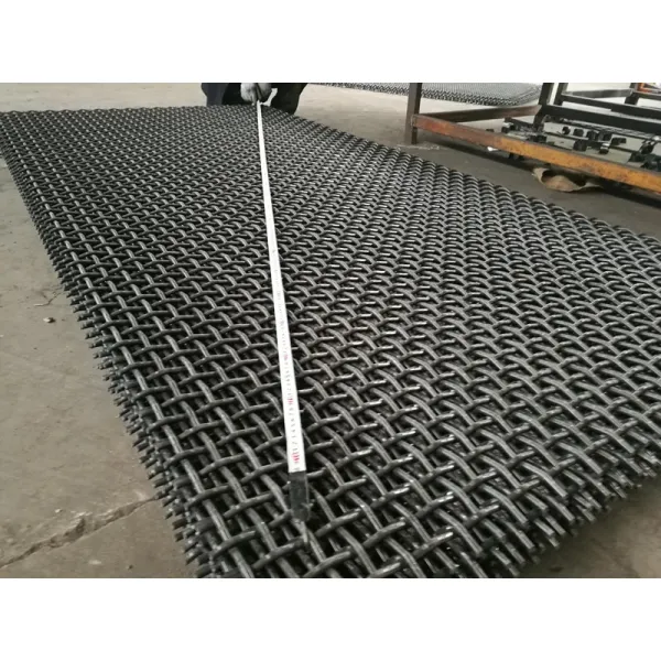 High Tensile 65 Mn Quarry Rock Crusher Crimped Wire Woven Screen Mesh for Vibrating