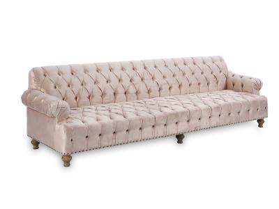 2018 nice design event wedding long back tufted sofa armrest wing rental sofa furniture wooden velvet fabric sofa