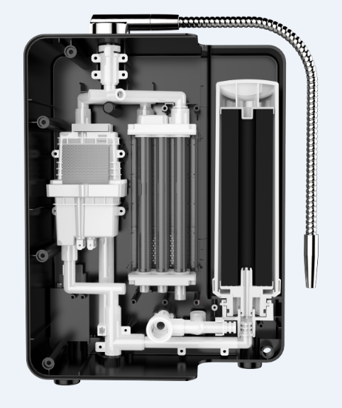 Máquina de agua alcalina de hidratación pura/Filtro de agua para el hogar/Agua de pH, cargada con antioxidantes