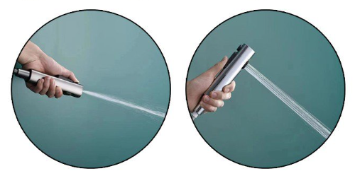 Contemporary Design Chrome Surface Portable Bidet Toilet Sprayer Shattaf for Bathroom
