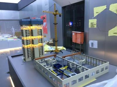 Prefabricated Building Scale Models 1:150 Construction Site Model Architecture