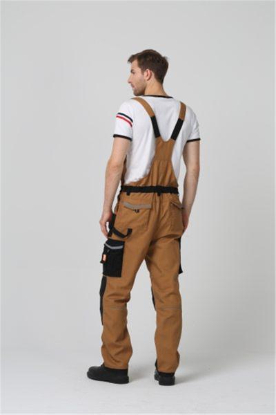 Elasticated Waistband Mens Work Uniforms 320gsm Bib Work Pants