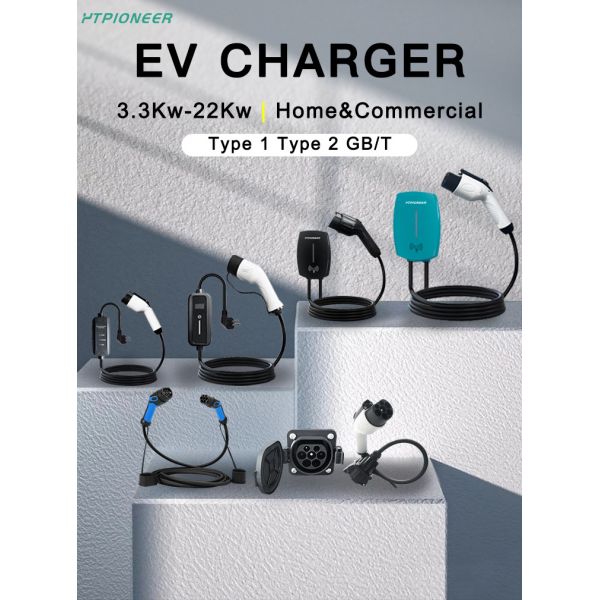 Portable Smart AC Home EV Charging Stations 16A Type 2 Electric Car Charger
