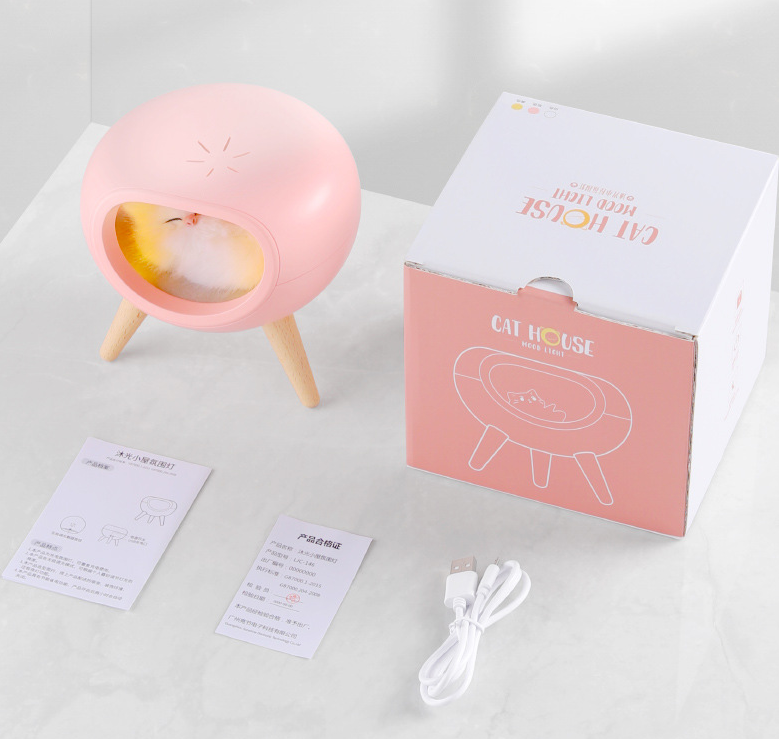 1200mAh Atmosphere Bedroom LED Night Light 145x138x136mm USB Charging