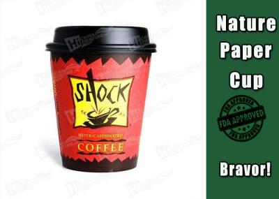 Biodegradable Hot Drink Cups Single PE Coated Paper Food Grade Printing