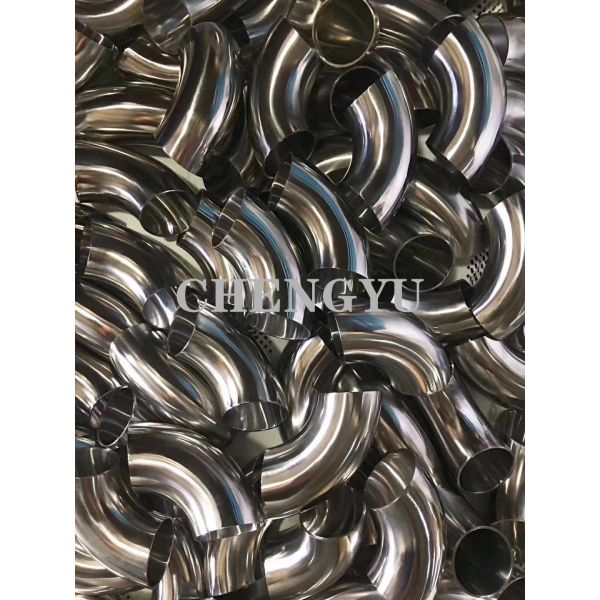 3PE Coating Food Grade 316L Sanitary Tube Fittings ASTM A270 WP304