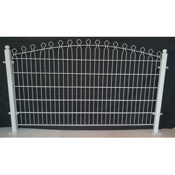 656 868 Mesh 2D Double Wire Fence Panel with 8/6/8mm Wire Diameter Iron Powder Coated