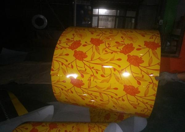 Durable PPGL Steel Coil DX51D+AZ High Gloss Film 600mm-1250mm Width