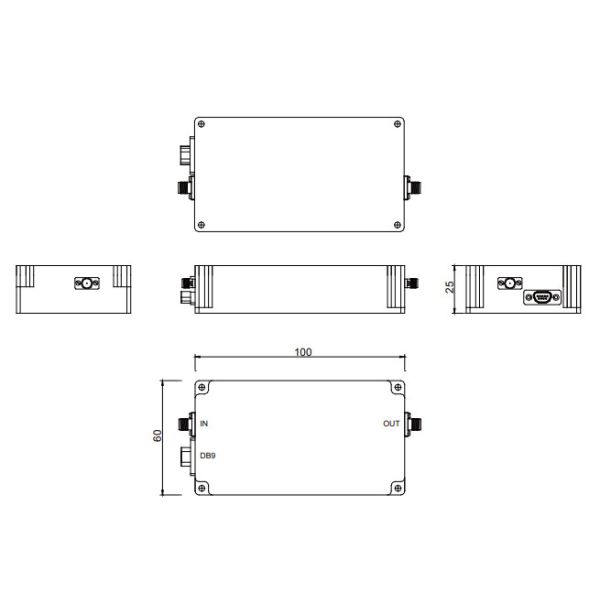 Усилитель силы RF усилителя диапазона c dBm 700 MHz к 6 GHz Psat 31