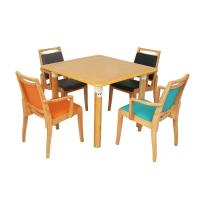 Tableau en bois minimaliste élégant économisant de l' espace Table à manger en bois massif