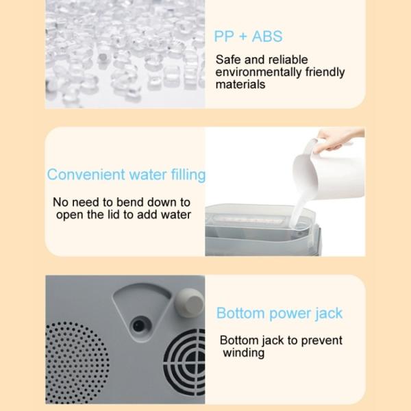 HOMEFISH 400ml Bluetooth Alarm Clock Aroma Diffuser Ultrasonic Smart Humidifier  DC 24V